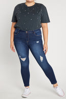 (PRE PACK) Plus size Authentic Mid Rise Skinny Jeans EP3485XL