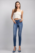 (OPEN PACK) Mid Rise Push Up Ankle Skinny Jeans WEP3106