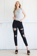 (PRE PACK) High Rise Ankle Skinny Jeans in Faded Wash EP3411