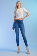 (OPEN PACK) 3 Buttoned Push up Ankle Skinny Jeans WEP3517
