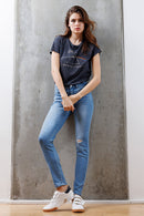 (OPEN PACK) Mid Rise Destructed Skinny Jeans WEP3533