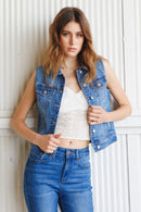 (PRE PACK) Non-Destructed Regular Fit Denim Vest EV5009