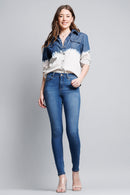 (OPEN PACK) High Rise Classic Ankle Skinny Jeans WEP3105