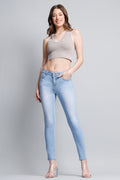 (OPEN PACK) Mid Rise Push Up Ankle Skinny Jeans WEP3106