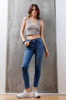(OPEN PACK) High Rise Destructed Ankle Skinny Jeans WEP3534