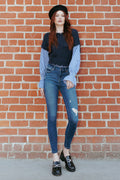 (OPEN PACK) High Rise Destructed Skinny Jeans WEP3542