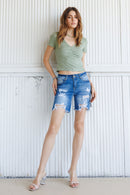 (PRE PACK) Destructed Bermuda Denim Shorts ESP3399