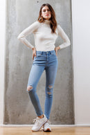 (OPEN PACK) High Rise Destructed Skinny Jeans WEP3529