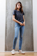(OPEN PACK) Mid Rise Destructed Skinny Jeans WEP3533