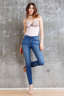 (OPEN PACK) Mid Rise Destructed Skinny Jeans WEP3527