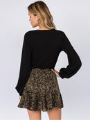 WOMEN'S LONG SLEEVE SURPLICE V-NECK BODYSUIT