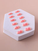 PROFESSIONAL QUALITY PRESS ON HEART PRINT NAILS