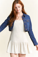 (PRE PACK) Basic Crop Denim Jacket EJ2056