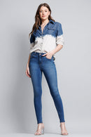(OPEN PACK) High Rise Classic Ankle Skinny Jeans WEP3105