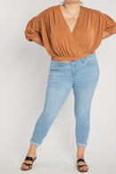 (PRE PACK) Plus size Mid Rise Push Up Ankle Skinny Jeans EP3424XL