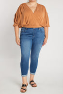 (PRE PACK) Plus size Mid Rise Push Up Ankle Skinny Jeans EP3424XL