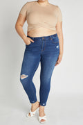 (PRE PACK) Plus size Destructed Ankle Skinny Jeans EP3465XL