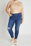 (PRE PACK) Plus size Destructed Ankle Skinny Jeans EP3465XL