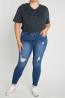 (PRE PACK) Plus size Authentic Mid Rise Skinny Jeans EP3485XL