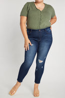 (PRE PACK) Plus size Destructed Push Up Skinny Jeans EP3488XL