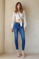 (OPEN PACK) Mid Rise Push Up Ankle Skinny Jeans WEP3532