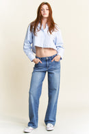 (OPEN PACK) Mid Waist Loose Straight Jeans WEP3580