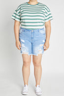 (PRE PACK) Plus size Destructed Bermuda Shorts ESP3399XL