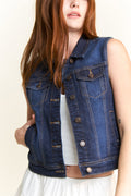 (PRE PACK) Non-Destructed Regular Fit Denim Vest EV5009