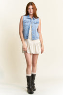 (PRE PACK) Non-Destructed Regular Fit Denim Vest EV5009