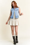 (PRE PACK) Non-Destructed Regular Fit Denim Vest EV5009