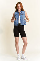 (PRE PACK) Destructed Regular Fit Denim Vest EV5010