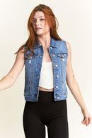 (PRE PACK) Destructed Regular Fit Denim Vest EV5010