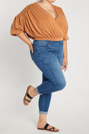 (PRE PACK) Plus size Mid Rise Push Up Ankle Skinny Jeans EP3424XL