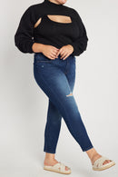 (PRE PACK) Plus size Distressed Ankle Skinny Jeans EP3490XL