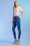 (OPEN PACK) 3 Buttoned Push up Ankle Skinny Jeans WEP3517