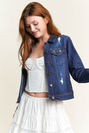 (PRE PACK) Classic Destructed Denim Jacket EJ2053