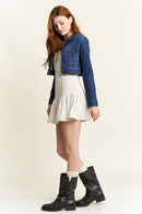 (PRE PACK) Basic Crop Denim Jacket EJ2056