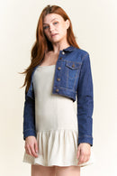(PRE PACK) Basic Crop Denim Jacket EJ2056
