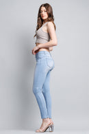 (OPEN PACK) Mid Rise Push Up Ankle Skinny Jeans WEP3106