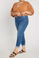 (PRE PACK) Plus size Mid Rise Push Up Ankle Skinny Jeans EP3424XL