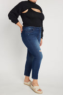(PRE PACK) Plus size Distressed Ankle Skinny Jeans EP3490XL
