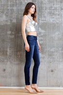 (OPEN PACK) Mid Rise Destructed Skinny Jeans WEP3527