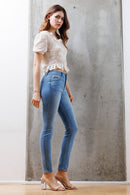 (OPEN PACK) Mid Rise Destructed Skinny Jeans WEP3527