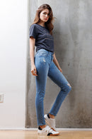 (OPEN PACK) Mid Rise Destructed Skinny Jeans WEP3533