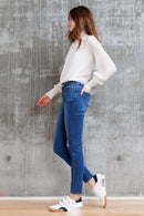 (OPEN PACK) Mid Rise Destructed Skinny Jeans WEP3533