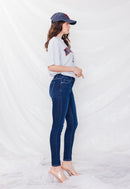 (OPEN PACK) Mid Rise Skinny Jeans with Contrast Stitch WEP3561