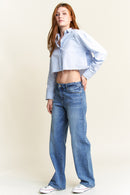 (OPEN PACK) Mid Waist Loose Straight Jeans WEP3580