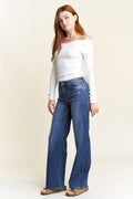 (OPEN PACK) High Rise Wide Destructed Leg Jeans WEP3587
