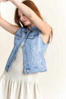 (PRE PACK) Non-Destructed Regular Fit Denim Vest EV5009