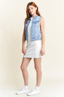 (PRE PACK) Destructed Regular Fit Denim Vest EV5010